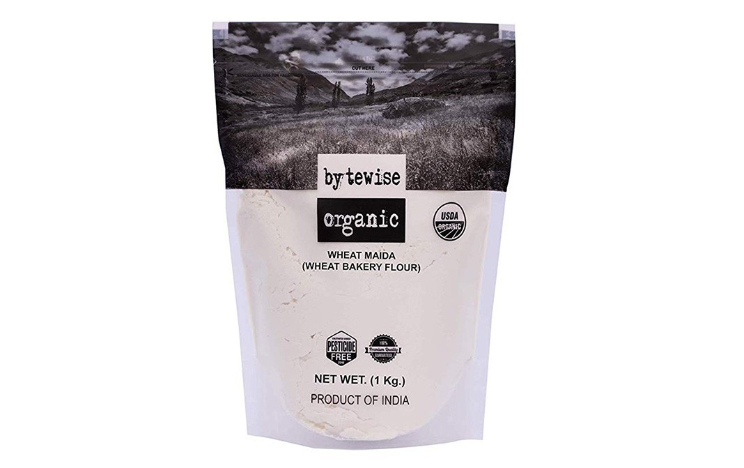 Bytewise Organic Wheat Maida (Wheat Bakery Flour)   Pack  1 kilogram